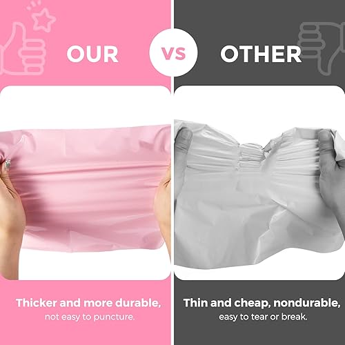 Miniatura 13 de Metronic Paquete de 100 sobres de polietileno de 12 x 15.5 pulgadas, bolsas de envío de tamaño mediano para ropa, sobres autosellantes fuertes