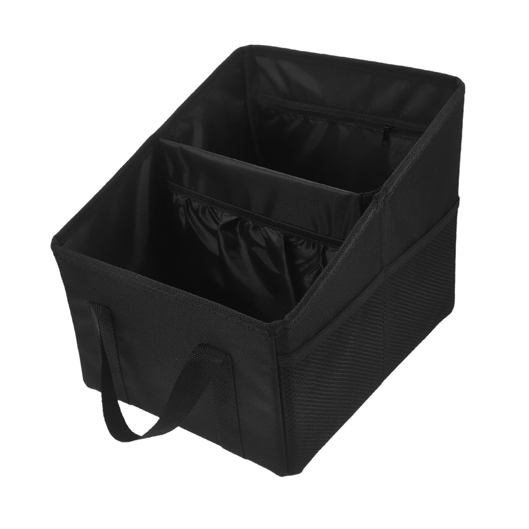 Boîte de rangement pliable pour coffre avec poignées ergonomiques solides