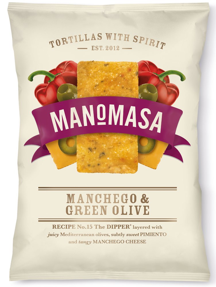 Amazon.com: Manomasa Manchego & Green Olive Tortilla Chips 160g