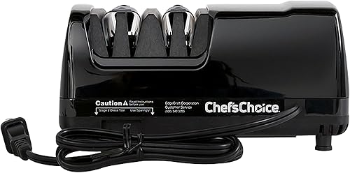 Miniatura 7 de ChefsChoice 316 - Afilador de cuchillos para cuchillos de 15 grados con guías de precisión para afilar cuchillos rectos y finos 2 etapas color negro