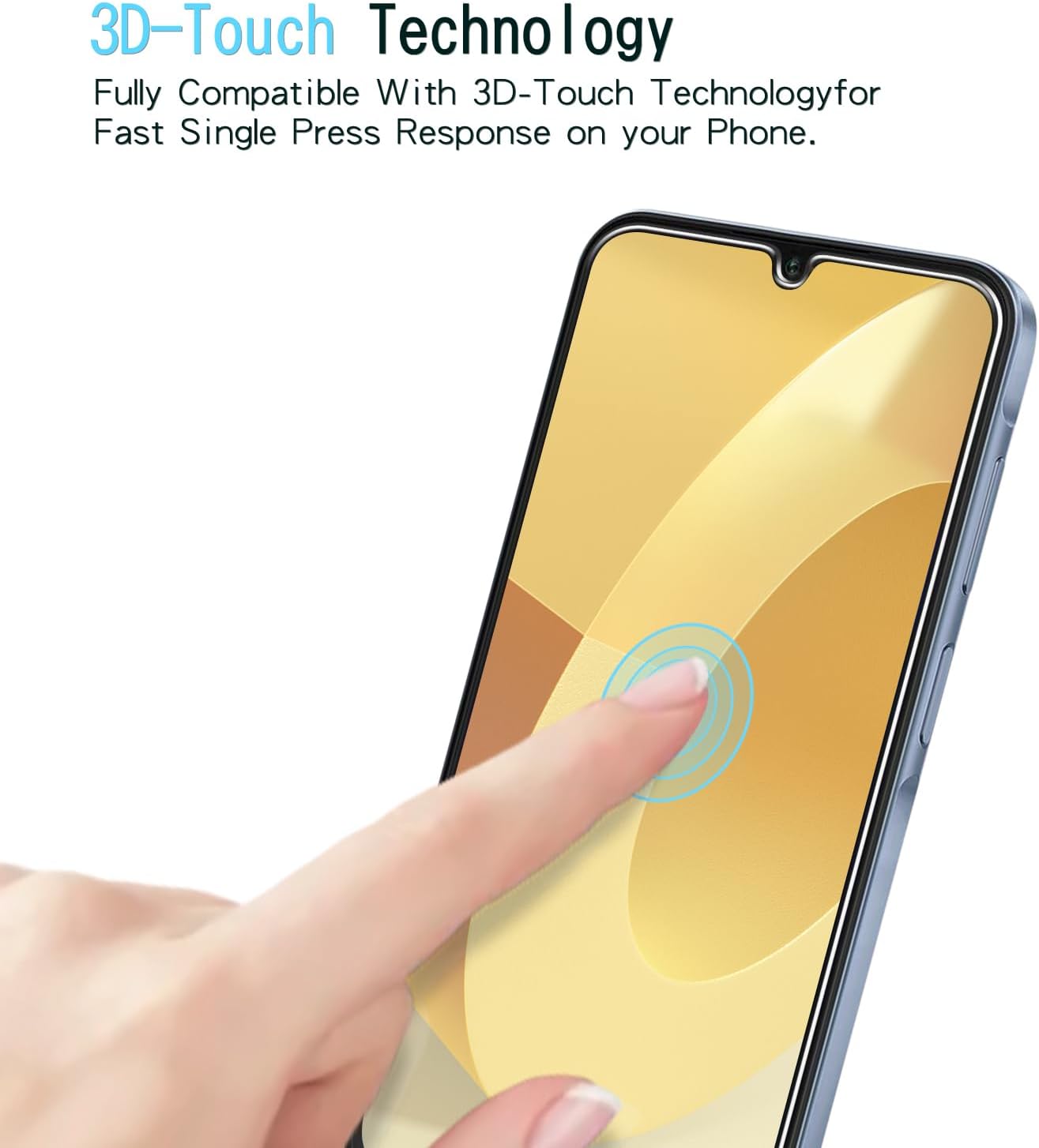 KAREEN 2-Pack Screen Protector for Samsung Galaxy A15 5G Tempered Glass, Anti Scratch, Bubble Free, 9H Hardness, Easy to Install thumbnail