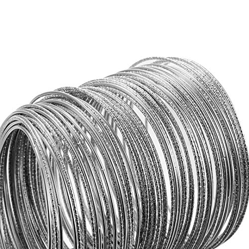 Ensoul 70pcs Flower Mixed Metal Aztec African Indian Vintage Multi Bangles Bracelets for Women2