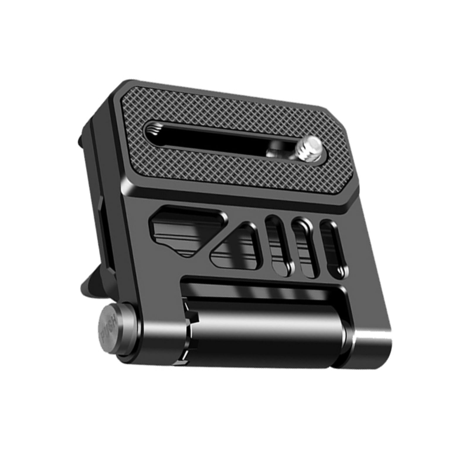 Versatile macchina fotografica in alluminio a forma di L piastra a sgancio rapido stabilizzatori stabilizzatori design pieghevole per portabilità leggero