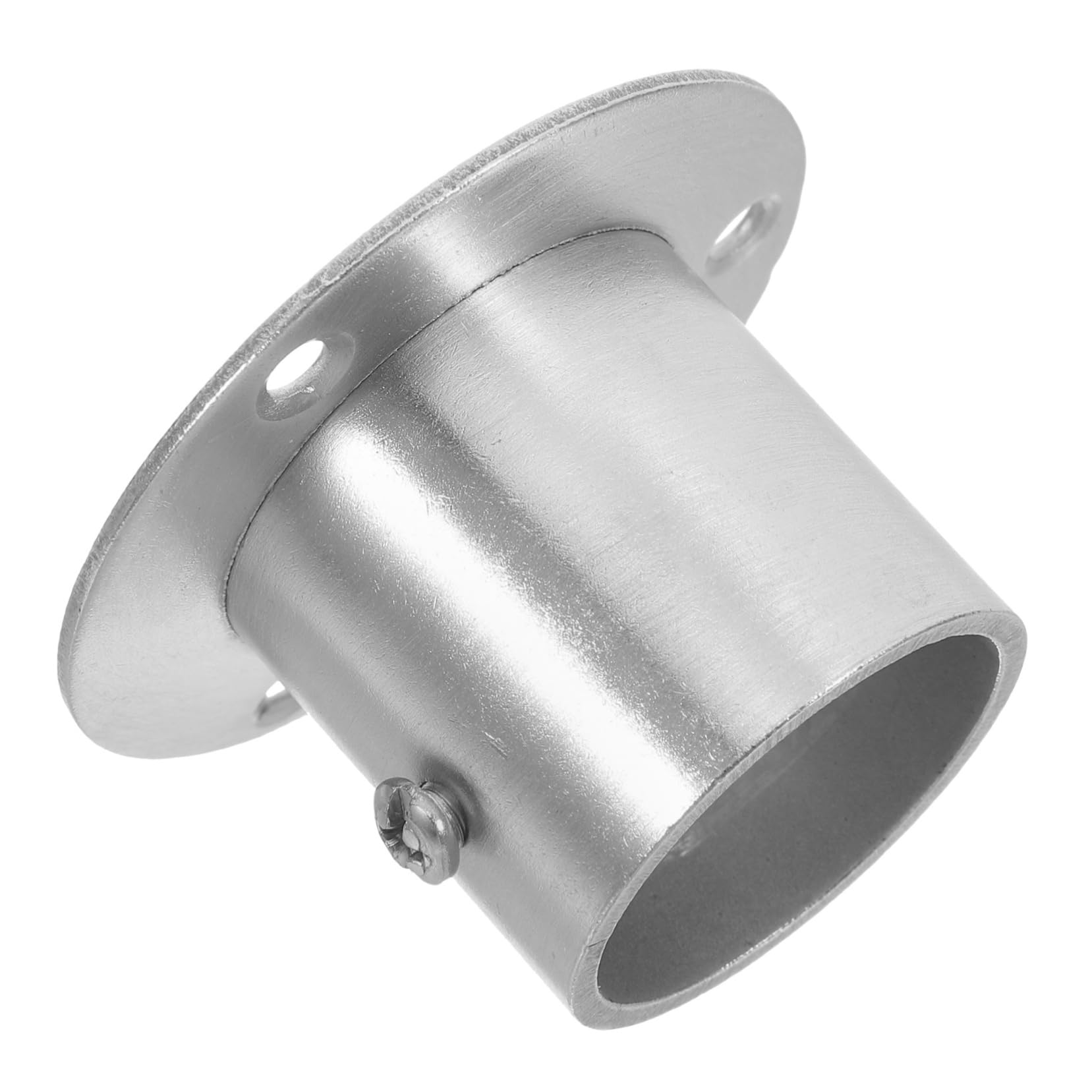 Hemobllo Flange Holder Bracket for Closet Rod Support Heavy Duty Stainless Steel Clothes Rail Holder for Home Hotel and Mall Versatile Design with Robust Support for Various Settings