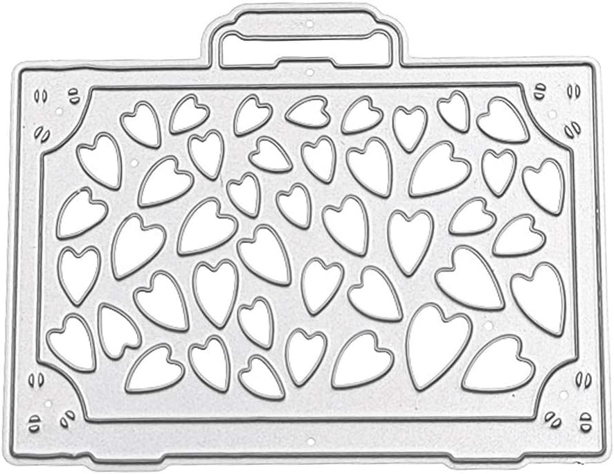 Yblings ハートバッグボックスメタルカッティングダイステンシルスクラップブッキングdiyアルバムスタンプペーパーカード 爆買い送料無料