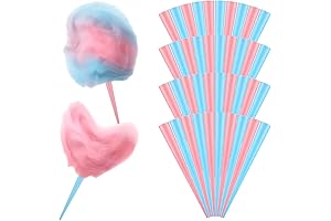 Sweeten Your Celebrations with 100 PCS Cotton Candy Puffs Cones