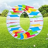 Tzsmat 65' Diameter Kids Colorful Inflatable Wheel Roller Pool Float for Pool Lake Outdoor Backyard...