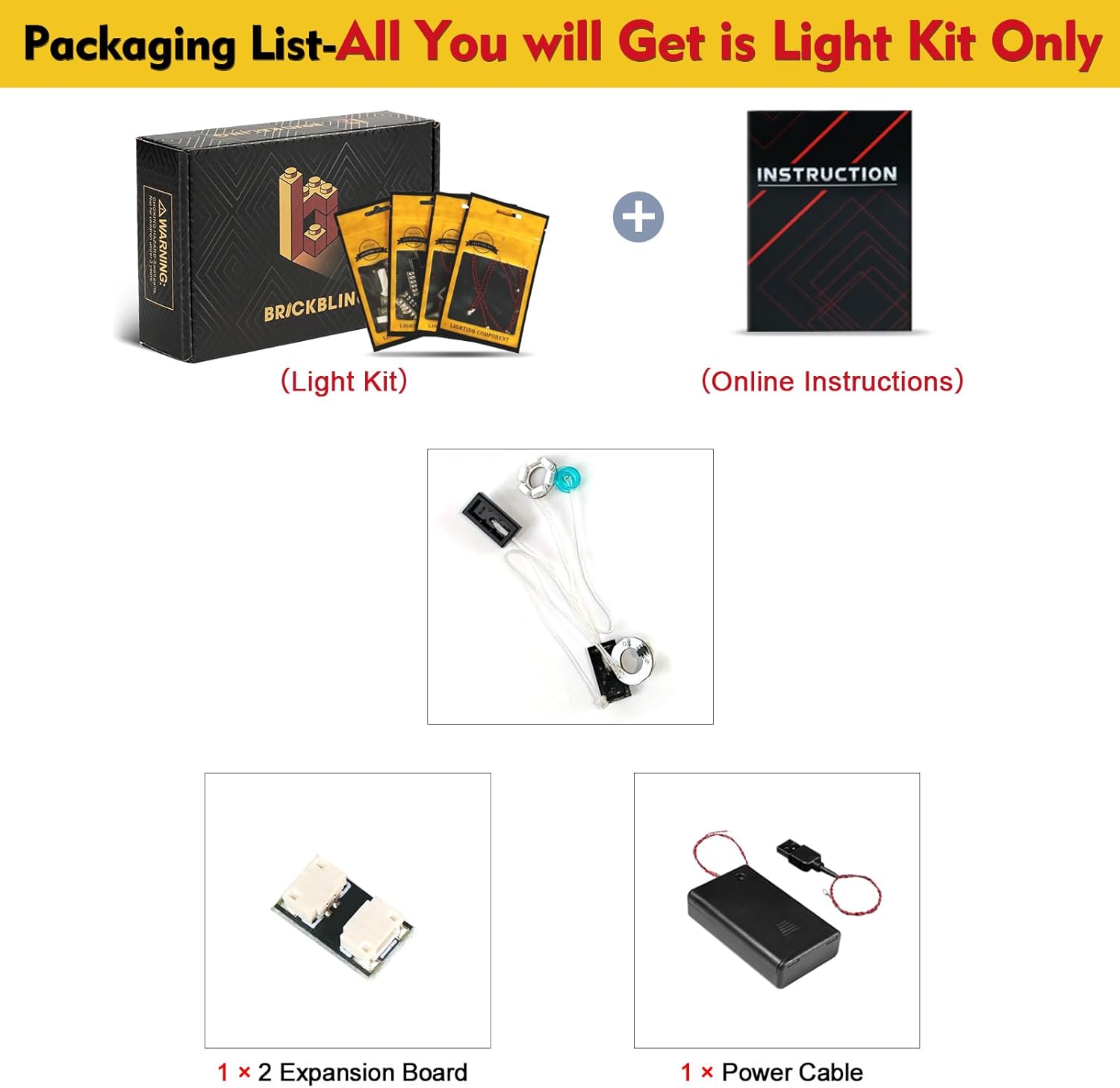 BrickBling LED Light Only, Compatible with Lego Creator 3 in 1 Space Robot 31164-Not Come with Model