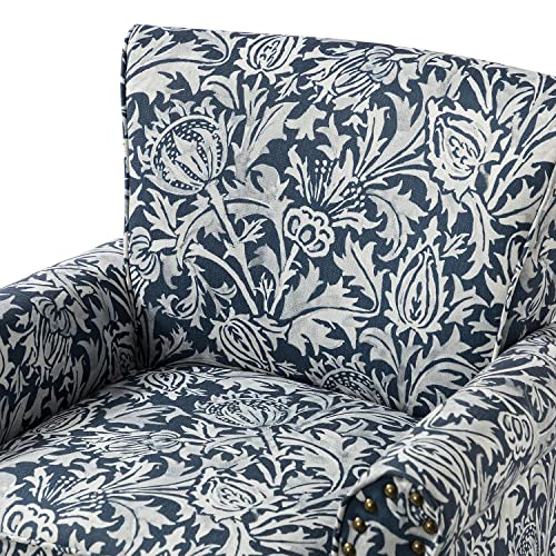 Sillón con cojín removible Azul miniatura 5