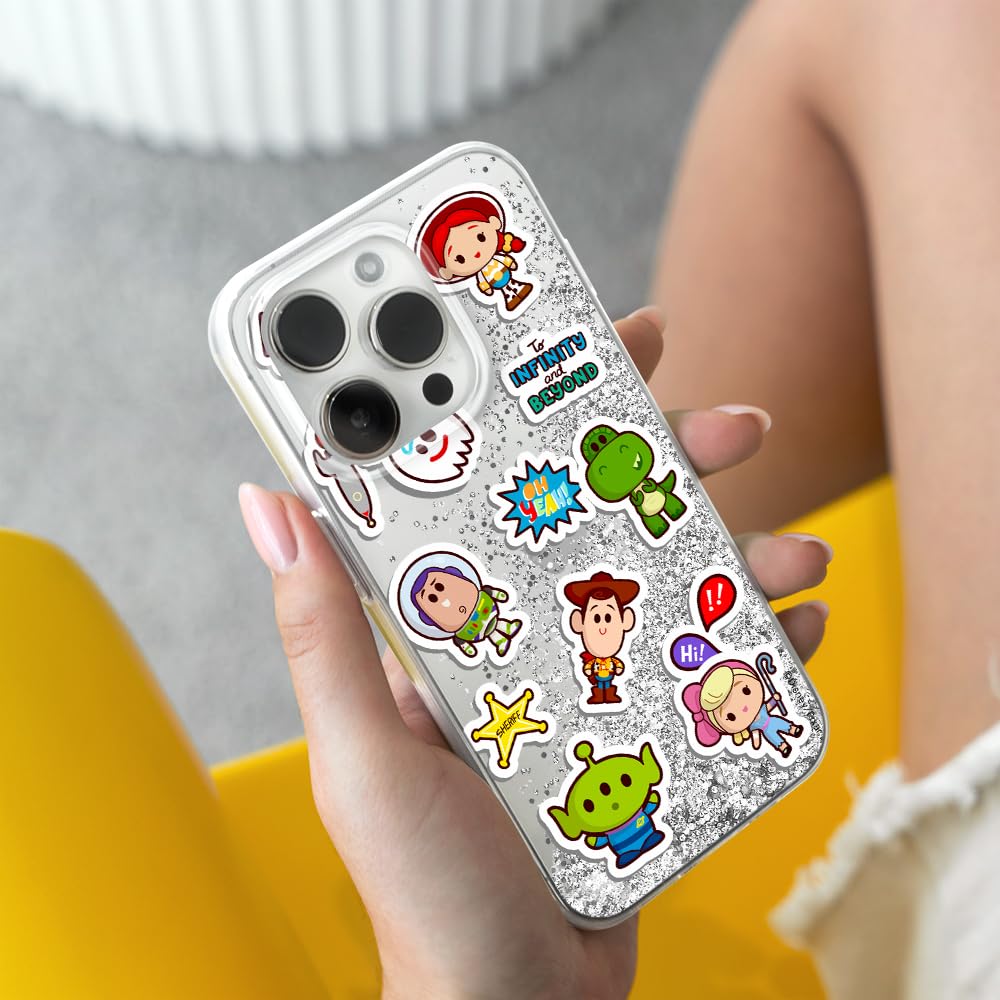 ERT GROUP Funda para teléfono móvil Apple iPhone 14 Pro Original y con Licencia Oficial de Disney con diseño Toy Story 015, con Efecto desbordante de Purpurina
