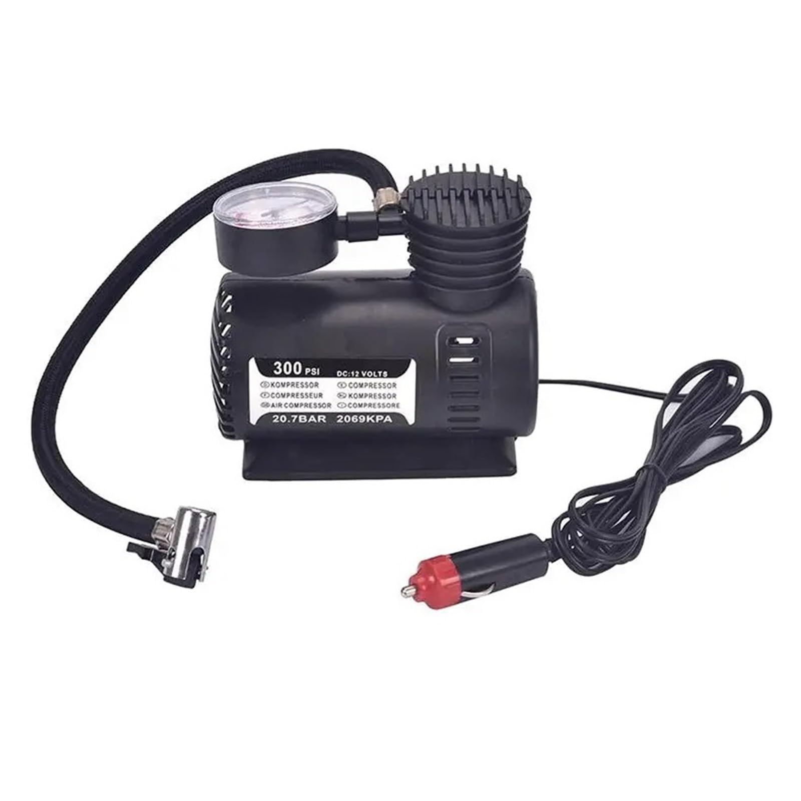 Sprężarka Powietrza 300PSI 12V Auto Samochód Elektryczna Pompa Do Pompowania W Oponach Mini Szybkie Pompowanie Wysiłku