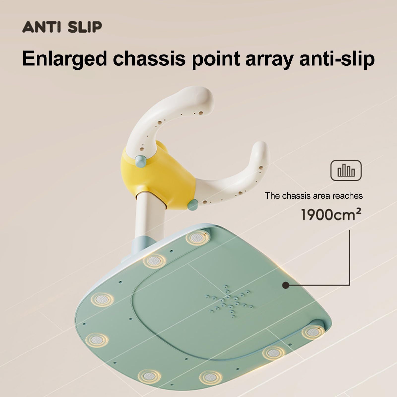 Soporte para shower | Soporte de pie para bebé para ducha | Altura ajustable, soporte de baño con base antideslizante, ayuda de baño para niños de 6 a 24 meses
