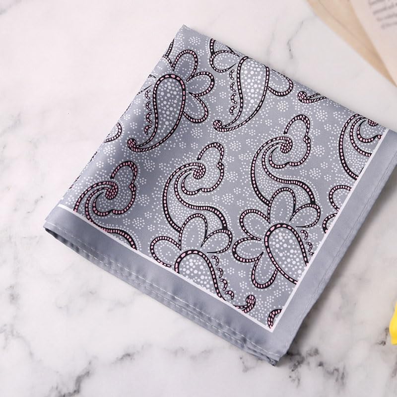 Graffiti Print Men's Suit Pocket Square Polyester Silk Women's Scarf Handkerchief