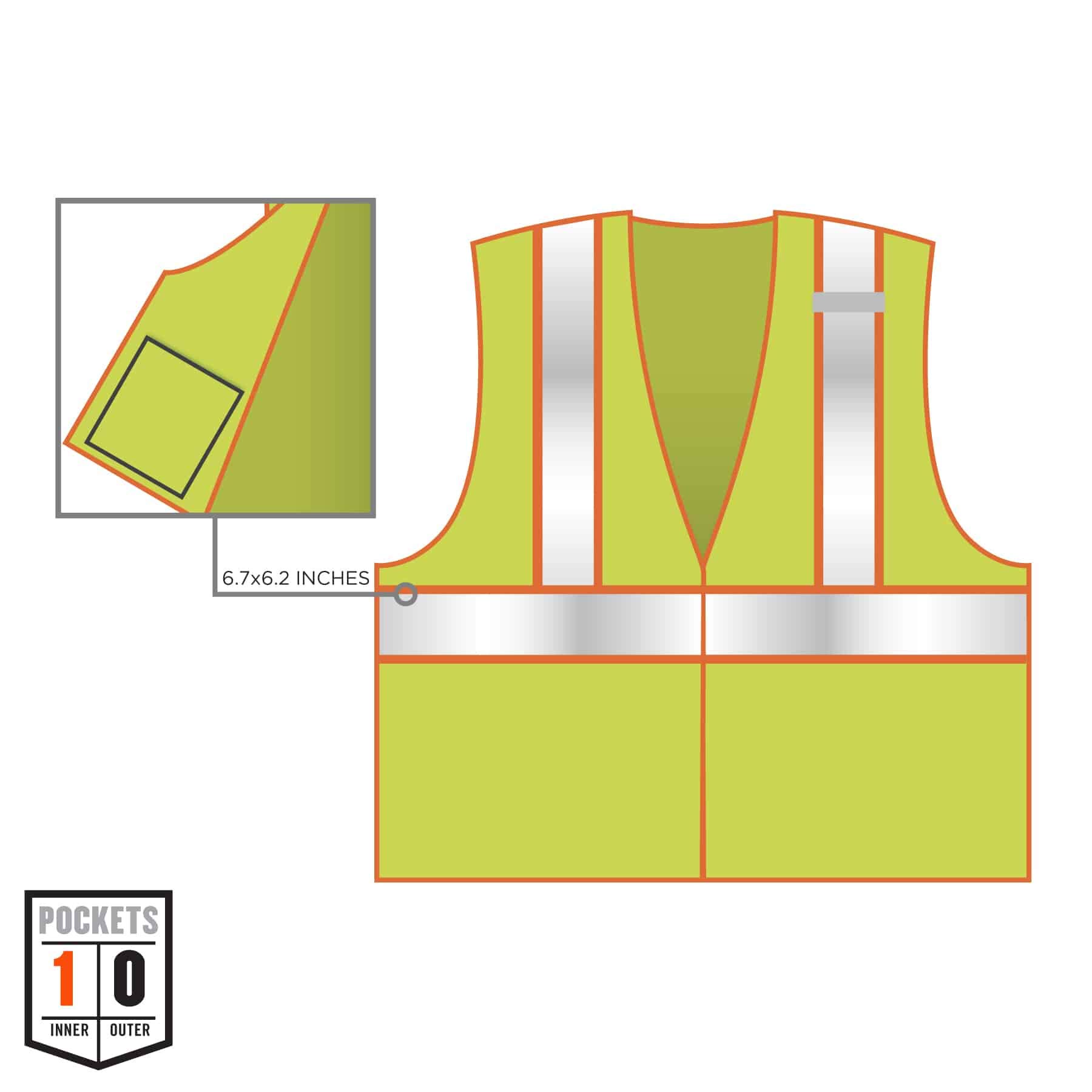 Ergodyne GLoWEAR Economy Bicolore Gilet de classe, 8229Z