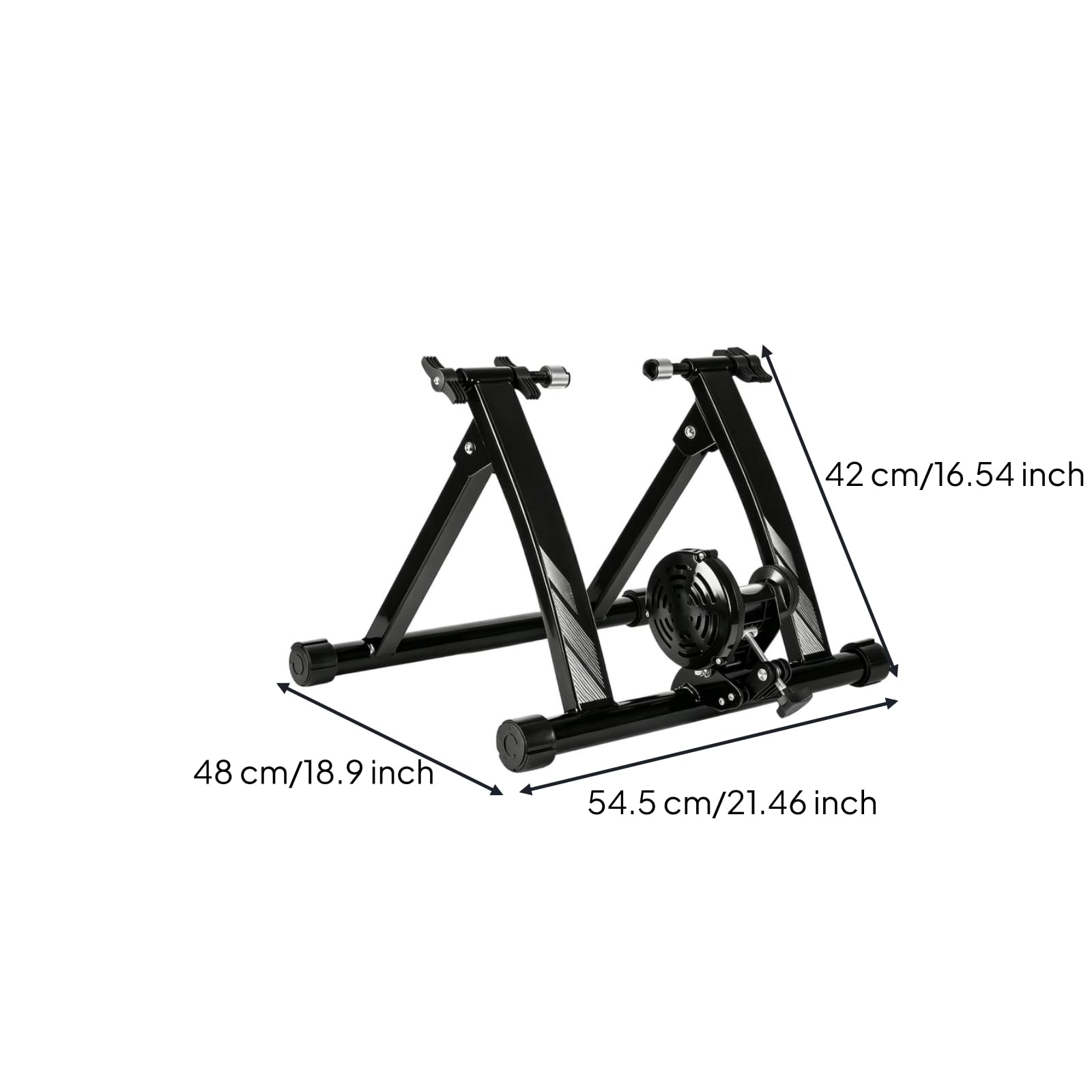 KESOTO Rodillo Entrenamiento Magnético Estructura Triangular Plegable, Silencioso, Entrenador, para Inriores, Ciclistas