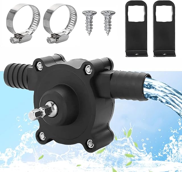 Electric Drill Pump , Water Pump for Home Garden Mini Hand Electric Drill Pump Portable Self-Priming Pump Electric Drill Pump Household Small Water Pump