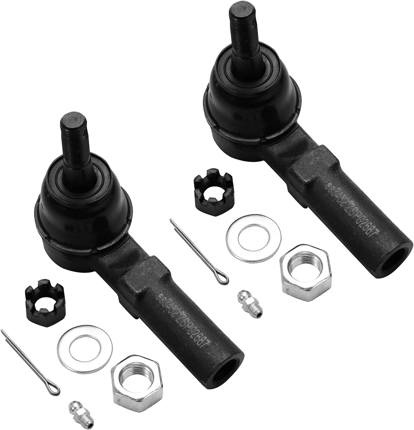 Detroit Axle - Front 6pc Wheel Bearing Hubs Kit for Buick LeSabre Lucerne Riviera Park Avenue Cadillac DTS DeVille Seville Pontiac Bonneville Olds Aurora, 2 Wheel Bearing & Hubs 4 Tie Rods Replacement