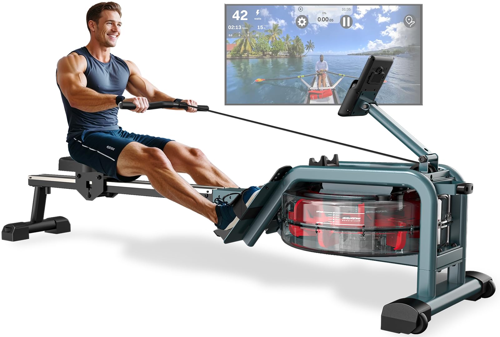 Vogatore Magnetico JOROTO Per Casa - Allenamento Cardio Con Monitor LCD E Bluetooth - Foto 7