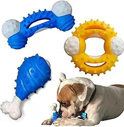 Kit 3 Brinquedo Resistente Osso Nylon Cachorro Cão Pet Forte Grande Pet (Macho)