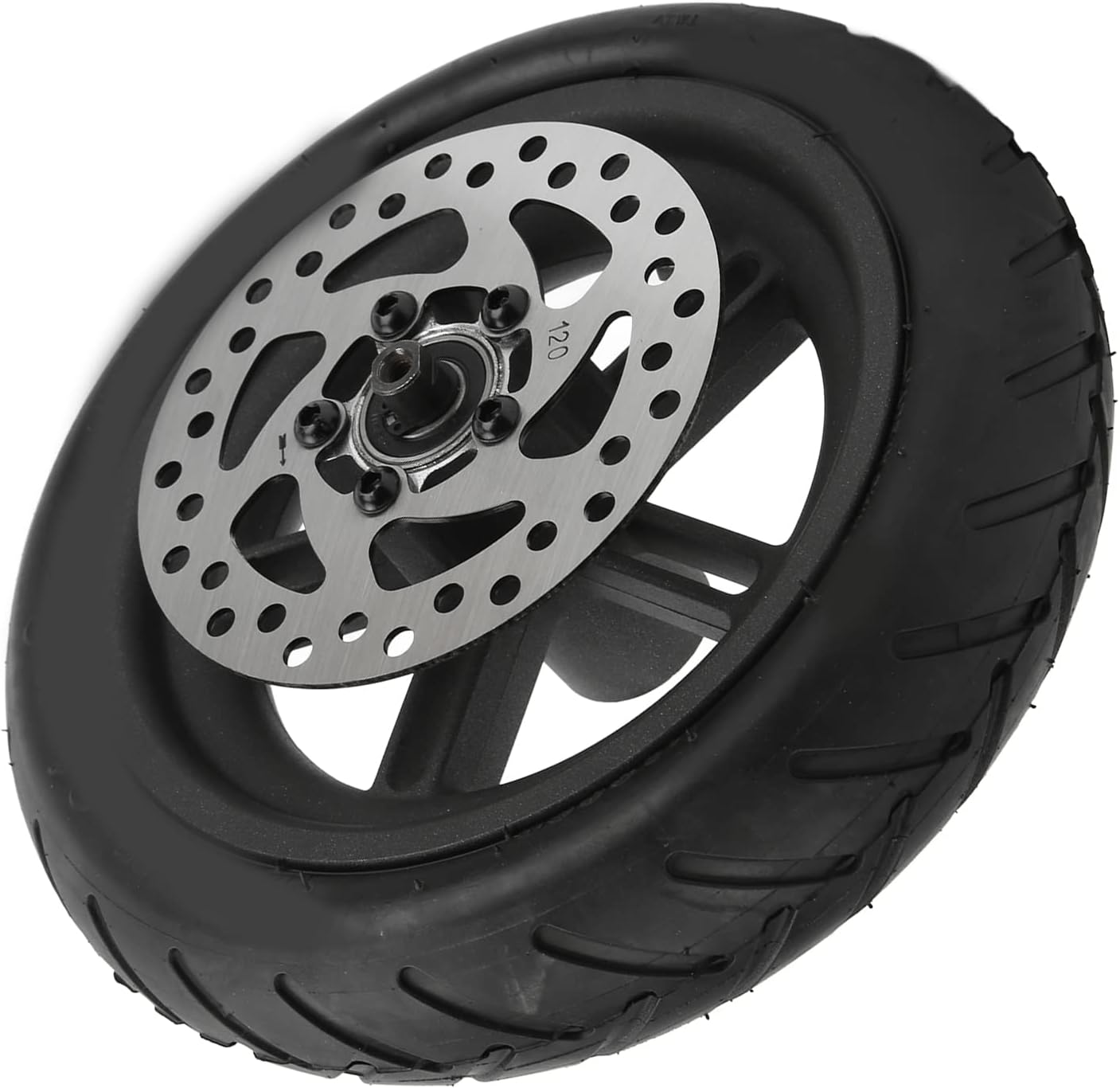 Scooter Pneumatic Tire Rear Wheel, 8.5 Inch Pneumatic Tire Rear Wheel 120mm Brake Disk for M365 PRO PRO2