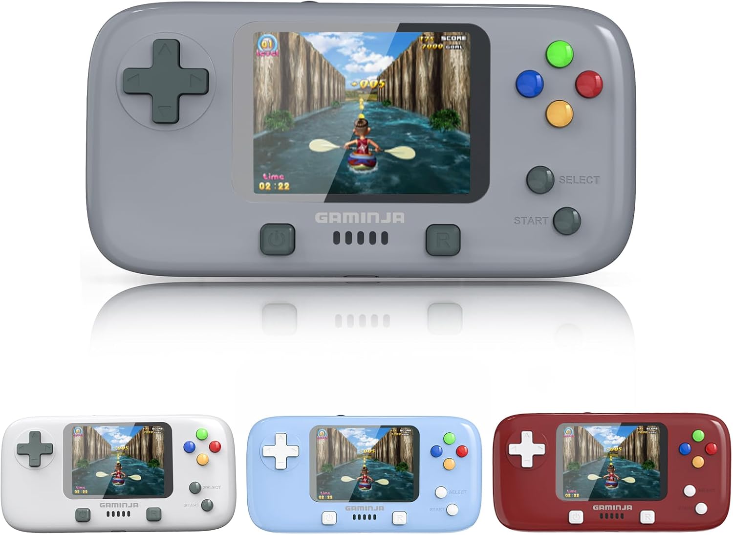 Handheld Game Console 16Bit +8Bit Preload 300 Classic Games (Grey)