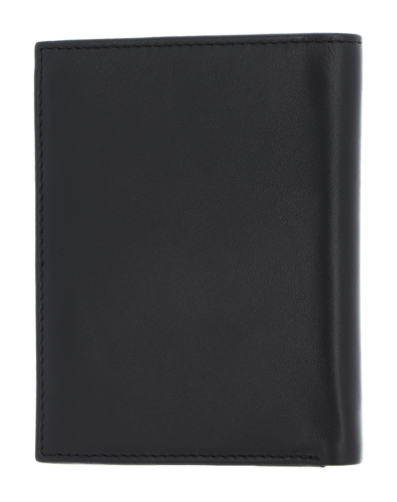 Hugo BOSS Portefeuille classique lisse Noir, Noir , Classique
