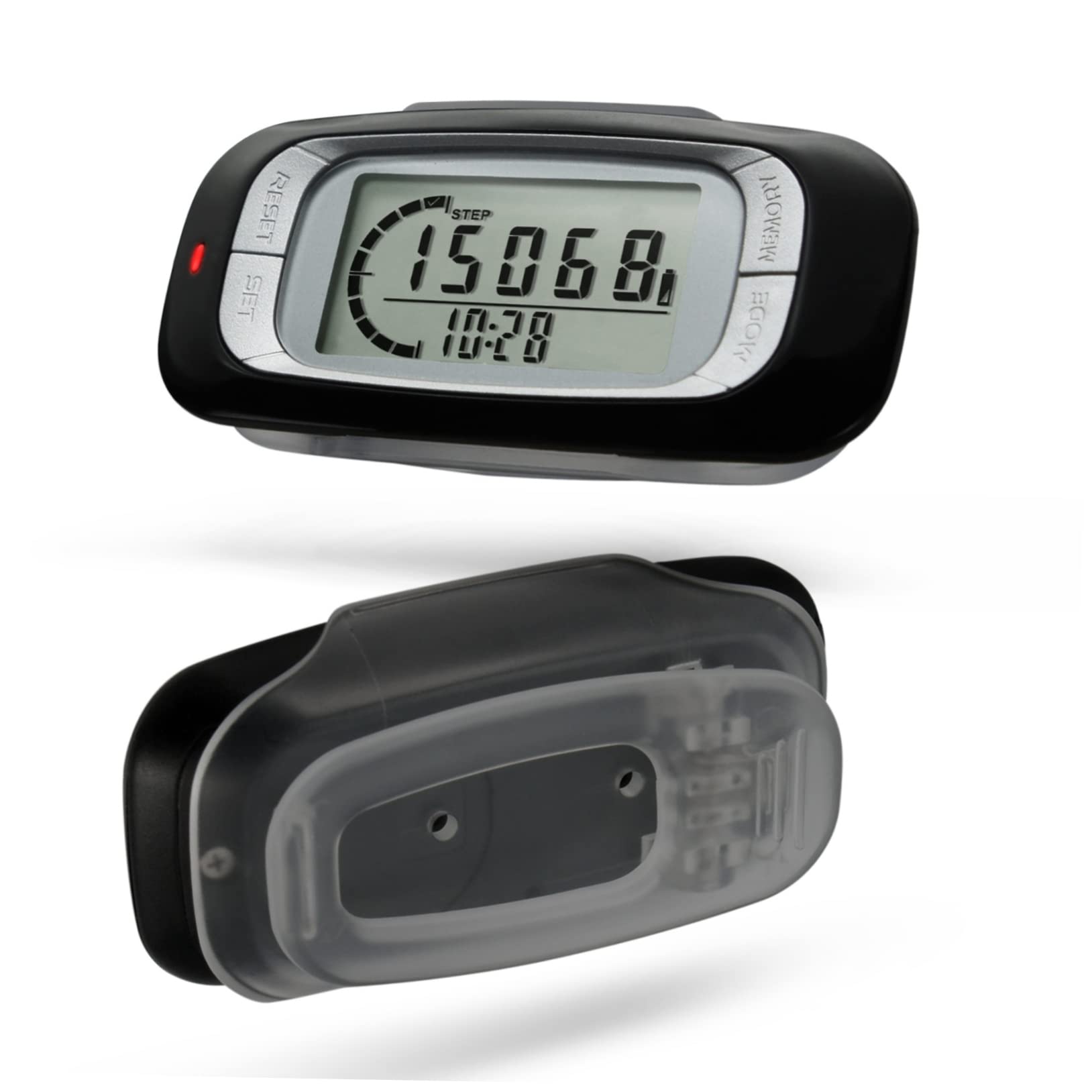 ibasenice Pédomètre Clip De Compteur De Pas Comptoir Podomètres pour Marcher Compteur De Pas pour Marcher Podomètre pour Marcher Compteur De Calories Abdos