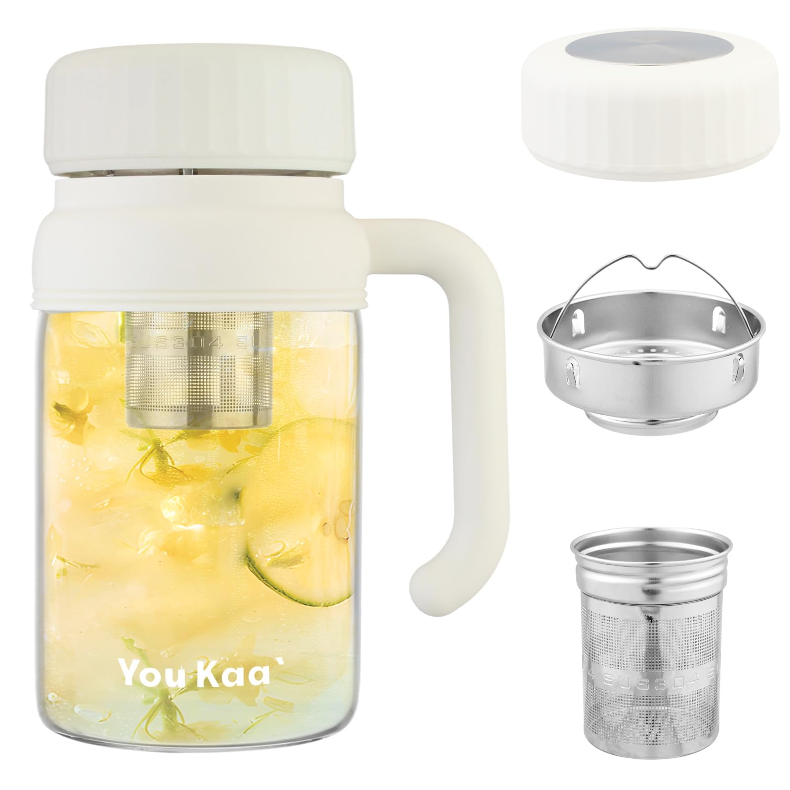 wangsdjy Glass Water Bottle