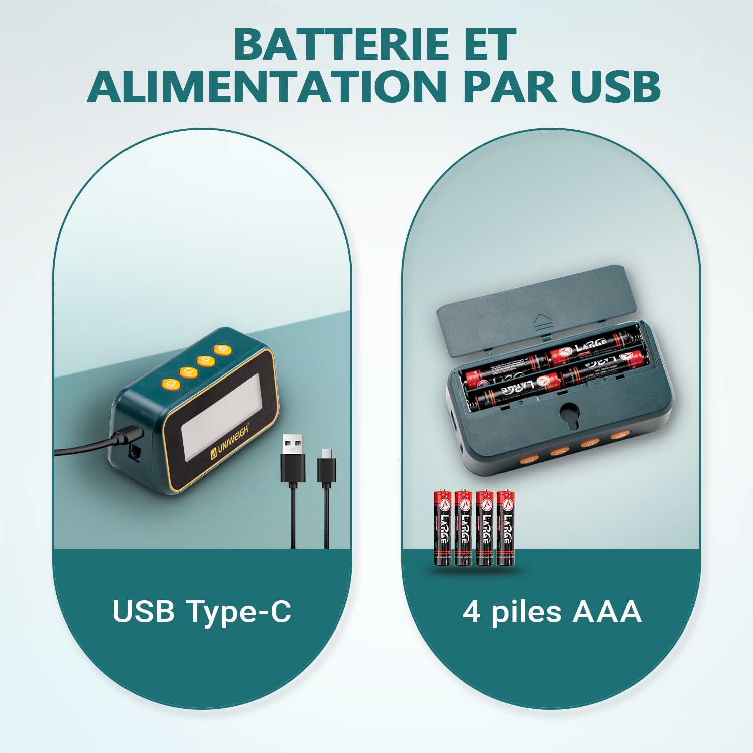UNIWEIGH Balance Postale Numérique 86lb/0.1oz avec Fonction de Maintien et Tare, Support Pliable