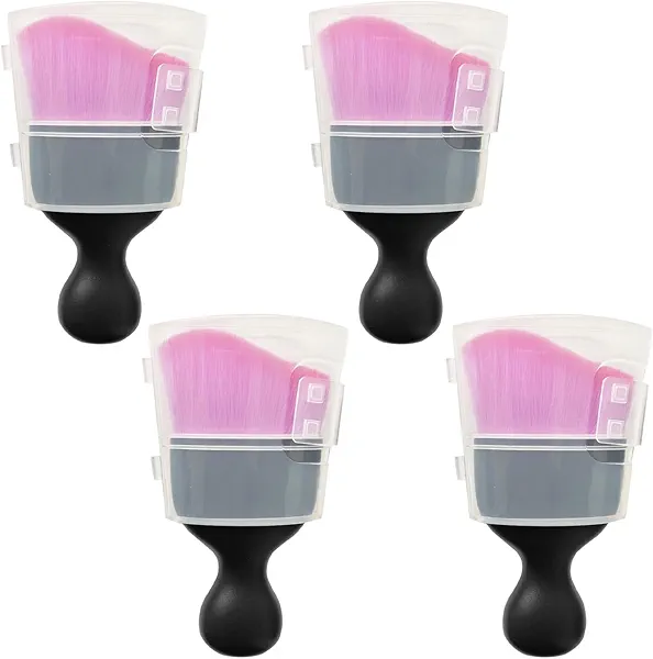 LCWYORH 4PCS Car Detailing Brush Soft Bristles Car Duster Brush Interior, Cleaning Brush Car Interior Cleaning Tool Accessories for Dashboard, Air Vents, Keyboard(Purple)