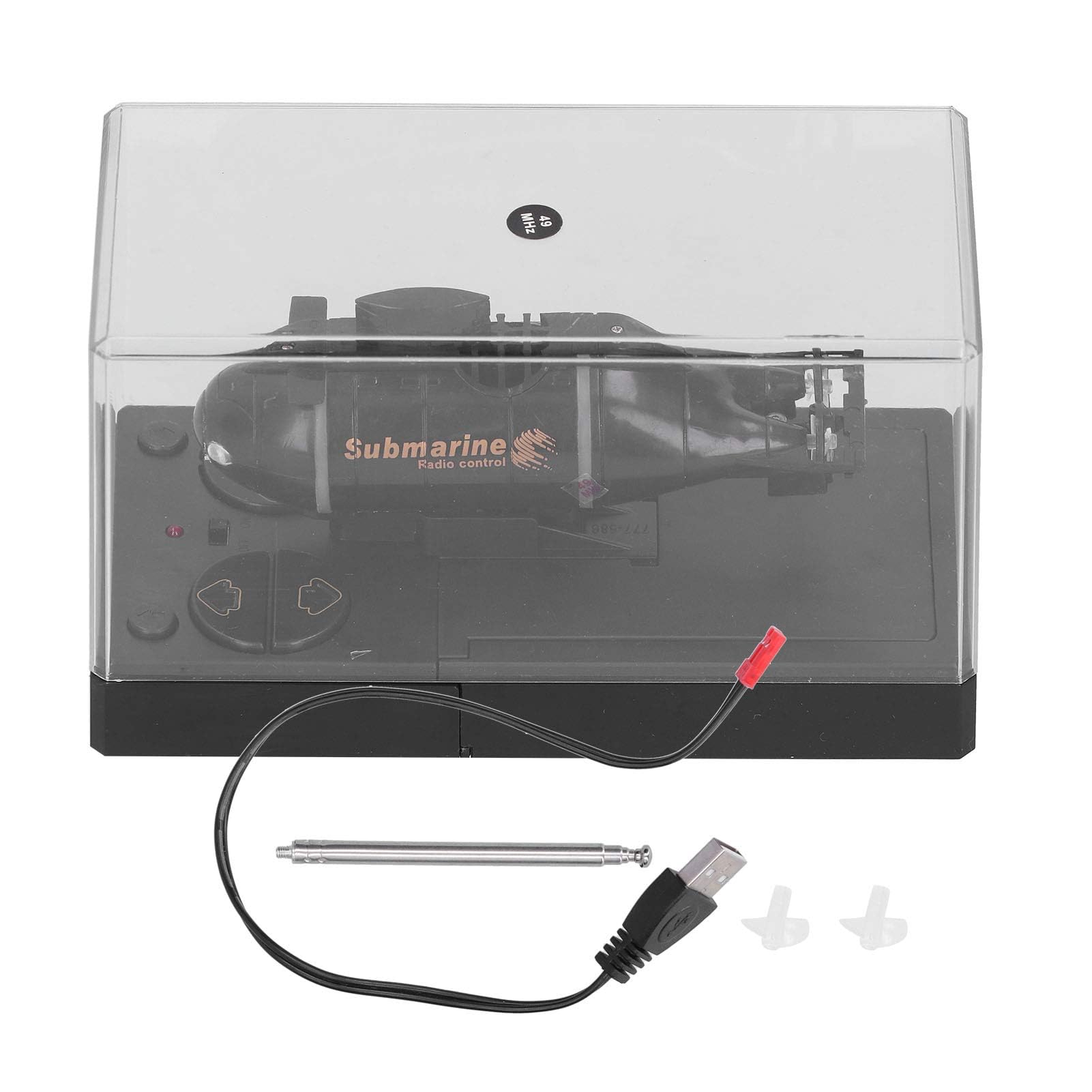 Submarino eléctrico mini, control remoto 2.4G, 6 canales, resistente al agua, barco de buceo, juguete educativo para niños y adultos, ocio familiar, regalo de cumpleaños