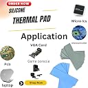 AR Thermal Pad 18.5 W/MK Thermal Conductivity Silicone Pads with Apply for SSD CPU GPU LED, Size- 20MM*67MM (Blue, Thickness 2 MM) gallery image