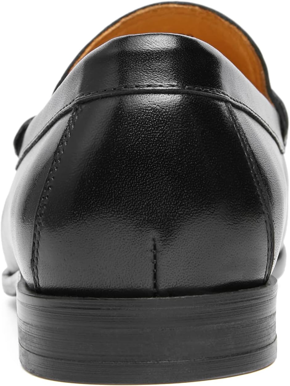 Journey West Mens Penny Loafers with Genuine Leather Business Dress Slip on Loafer Shoes for Men Black US 7 - Image 5