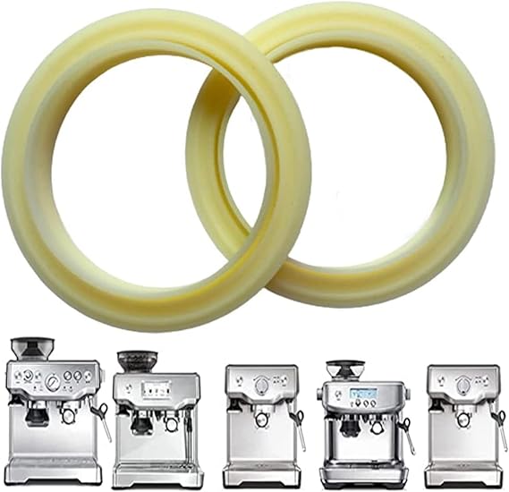 2Piece Coffee Machine Brewing Head Sealing Gasket, 54mm Silicone steam