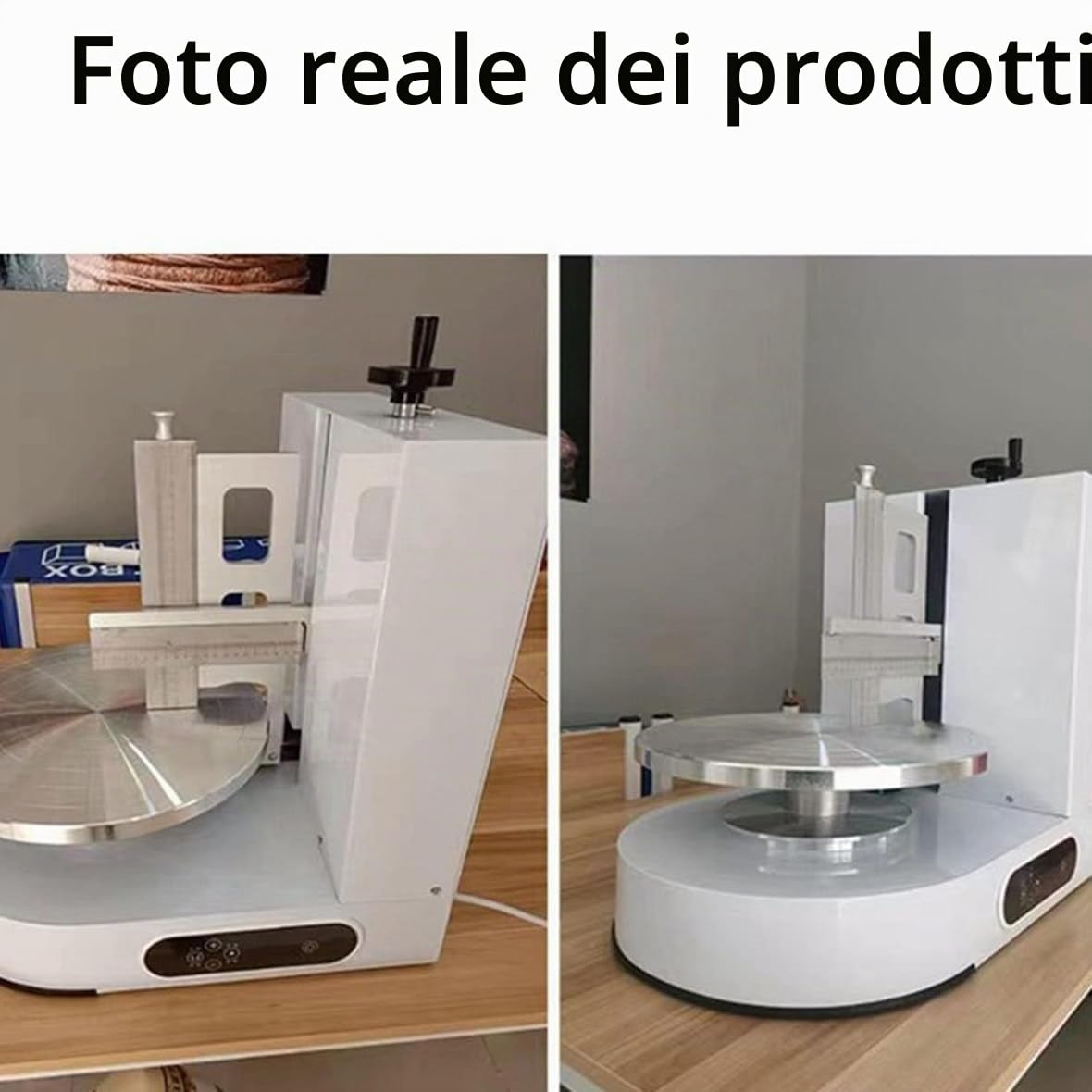 Torta Giradischi Automatico Macchina Per Glassare Torta Forniture Per Cottura, Crema Per Torta Di Compleanno Rivestimento Liscio Macchina Per Decorazione Torta Crema Al Burro Macchina