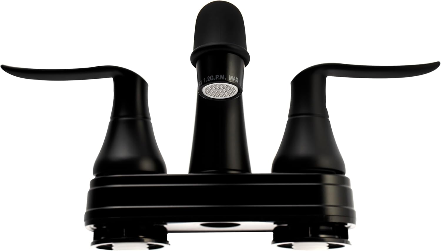 Dura Faucet Elegant Arc Spout RV Lavatory Faucet - Matte Black
