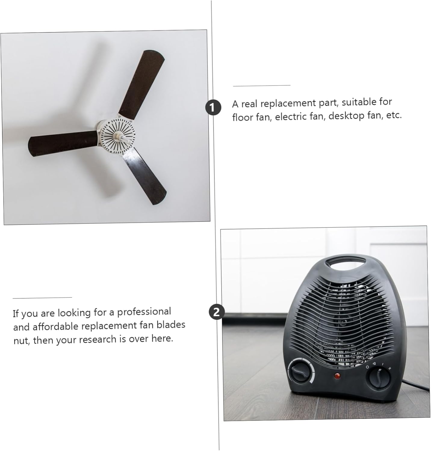 30pcs Fan Blades Fixing Nuts for Floor Fans Lightweight Sturdy Easy to Install Replacement Accessories