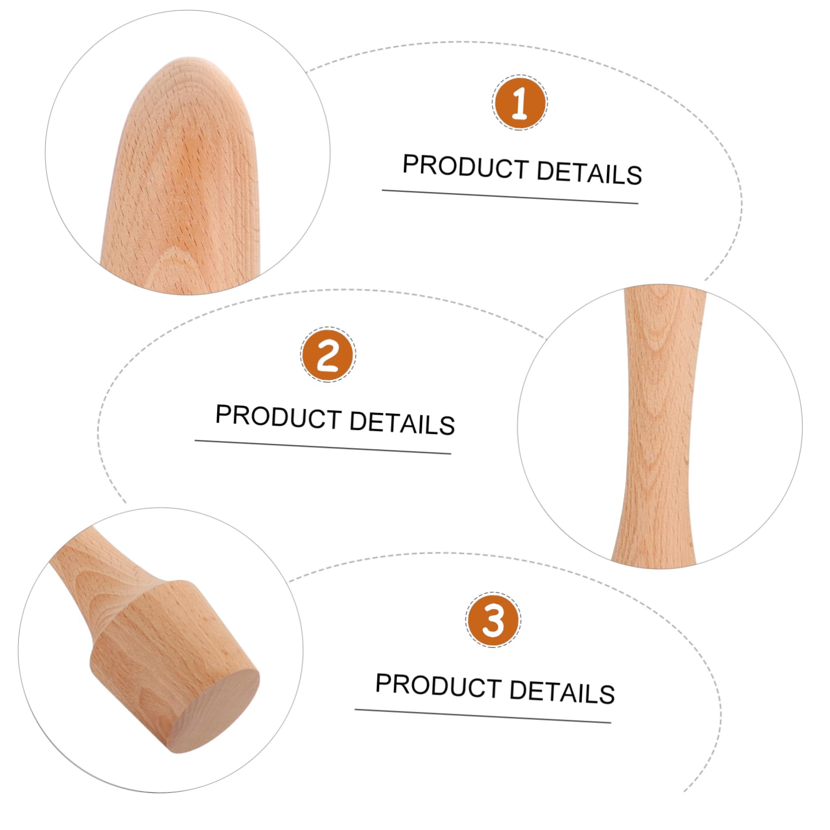 Unomor Ice Rod Wooden Muddler Drink Mixer Shaker for Mixing Cocktails at Home Bar