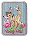 Produktbild Bügelbild - Disney - REH Bambi - 6,8 cm * 8,5 cm - Aufnäher Applikation - Rehe / Hirsch - gestickter Flicken - Jungen & Mädchen - Waldtier - Hirsche - REH..