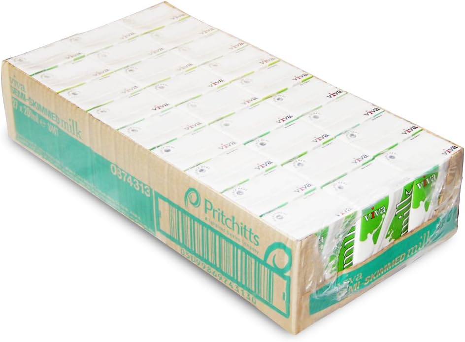VIVA Semi Skimmed Milk Cartons - 27x200ml