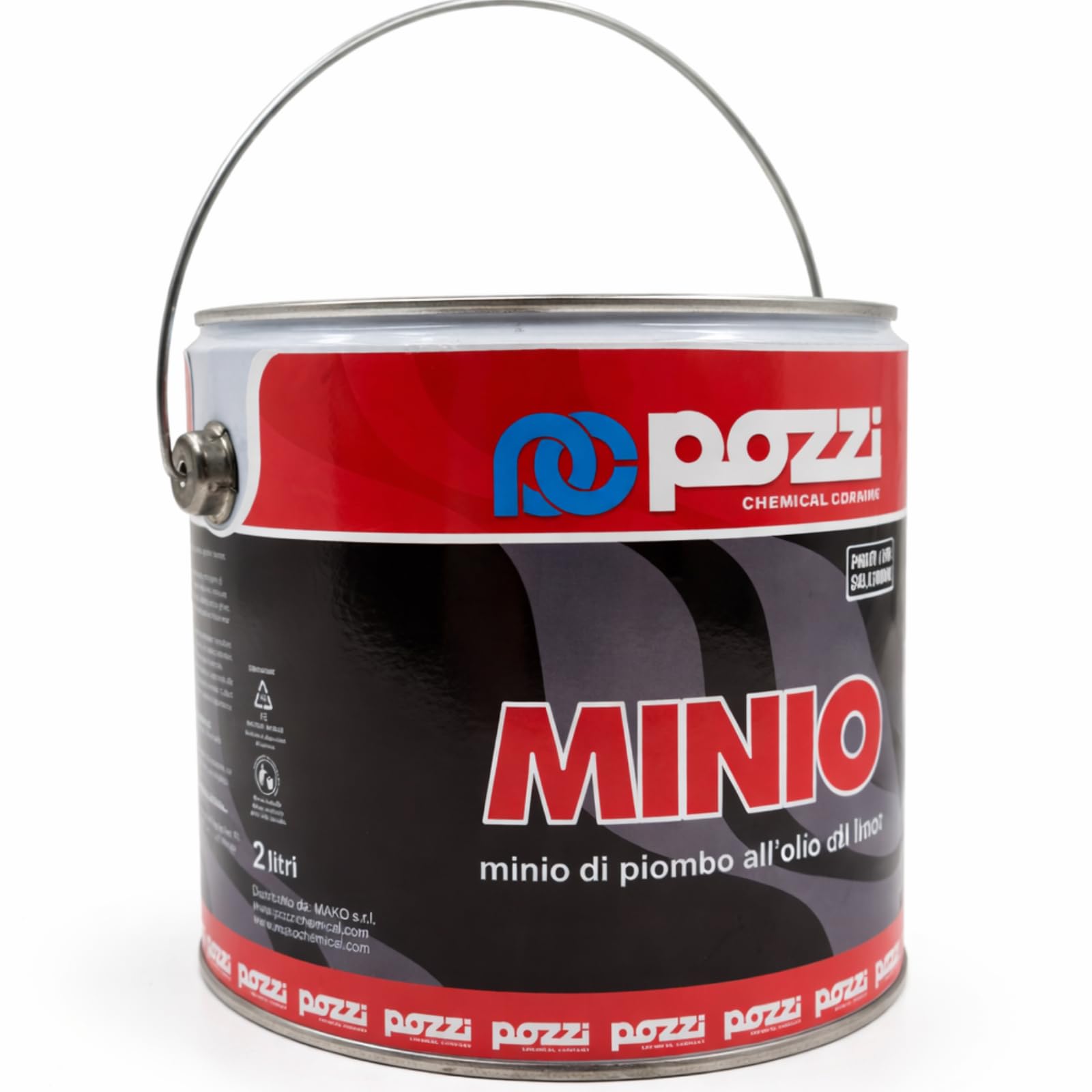 2 Lt antiruggine al minio di piombo all'olio di lino serie 620 per ferro legno barche professionale