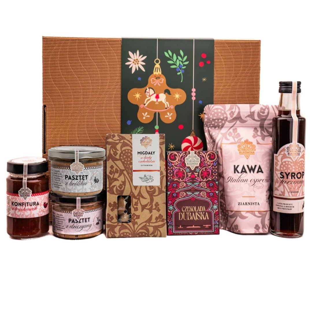 Schronisko Bukowina Weihnachts-Geschenkset, 8-teilig, Feinkost