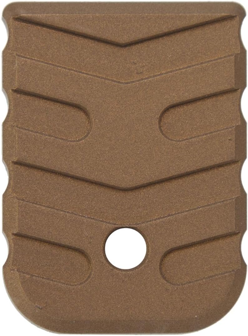 NDZ Performance Magazine Floor Plate for Glock Gen 1-4 9mm – Heavyweight Brass, Aspis Cut Design – Fits G17 G19 G19X G22 G23 G34 G45 – Multiple Cerakote Finishes Available