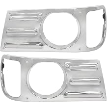 Headlight Bezel Chrome - Driver & Passenger Side Fits Mack Granite CV713 2001-2007 Trucks Headlight