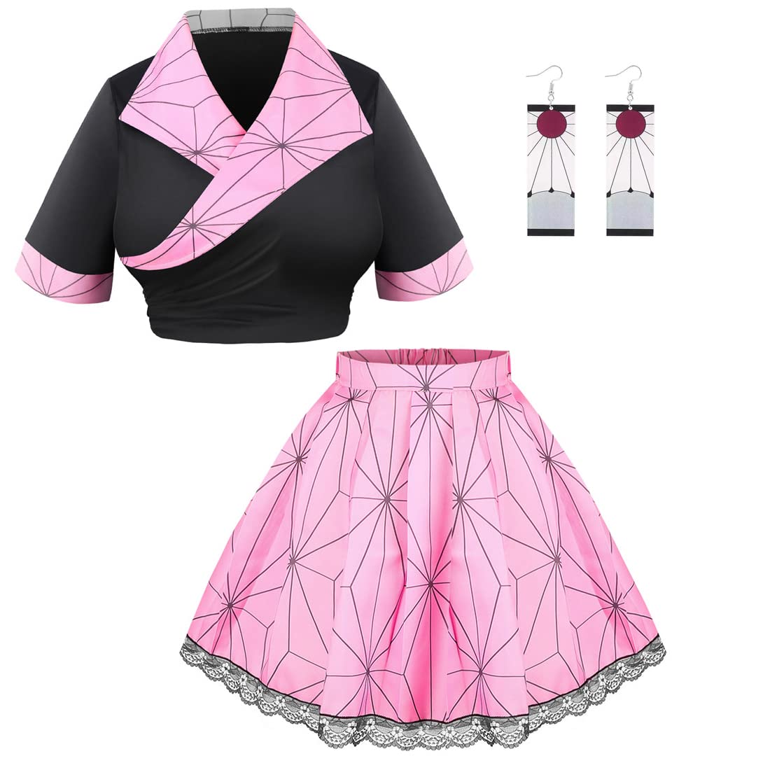 Buy Kamado Tanjirou Cosplay Japanese Anime Sailor Dress Schoolgirl JK