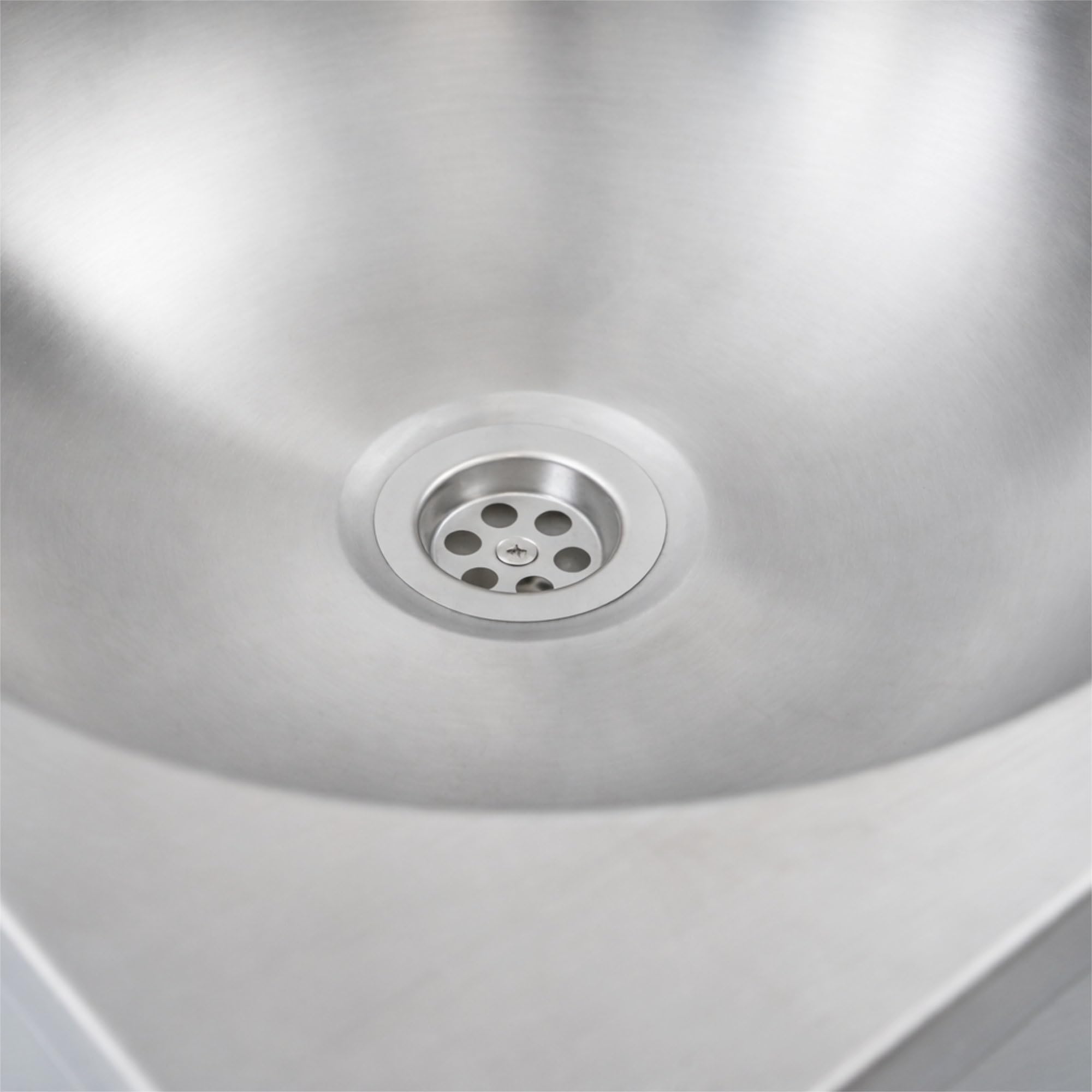 Mahlzeit Lavandino in acciaio inox con azionamento a ginocchio | Lavello per ristoranti, lavandino industriale, lavandino a parete per la ristorazione | Lavandino industriale a parete, lavello in
