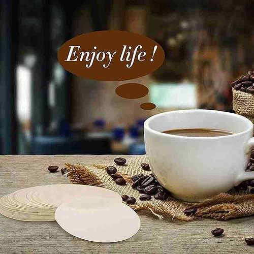 Miniatura 4 de 100 piezas de 2.205 in2.362 in2.677 in herramienta de filtración de papel de filtro de café redondo V60 gotero Moka Pot Espresso Cafe Colador de