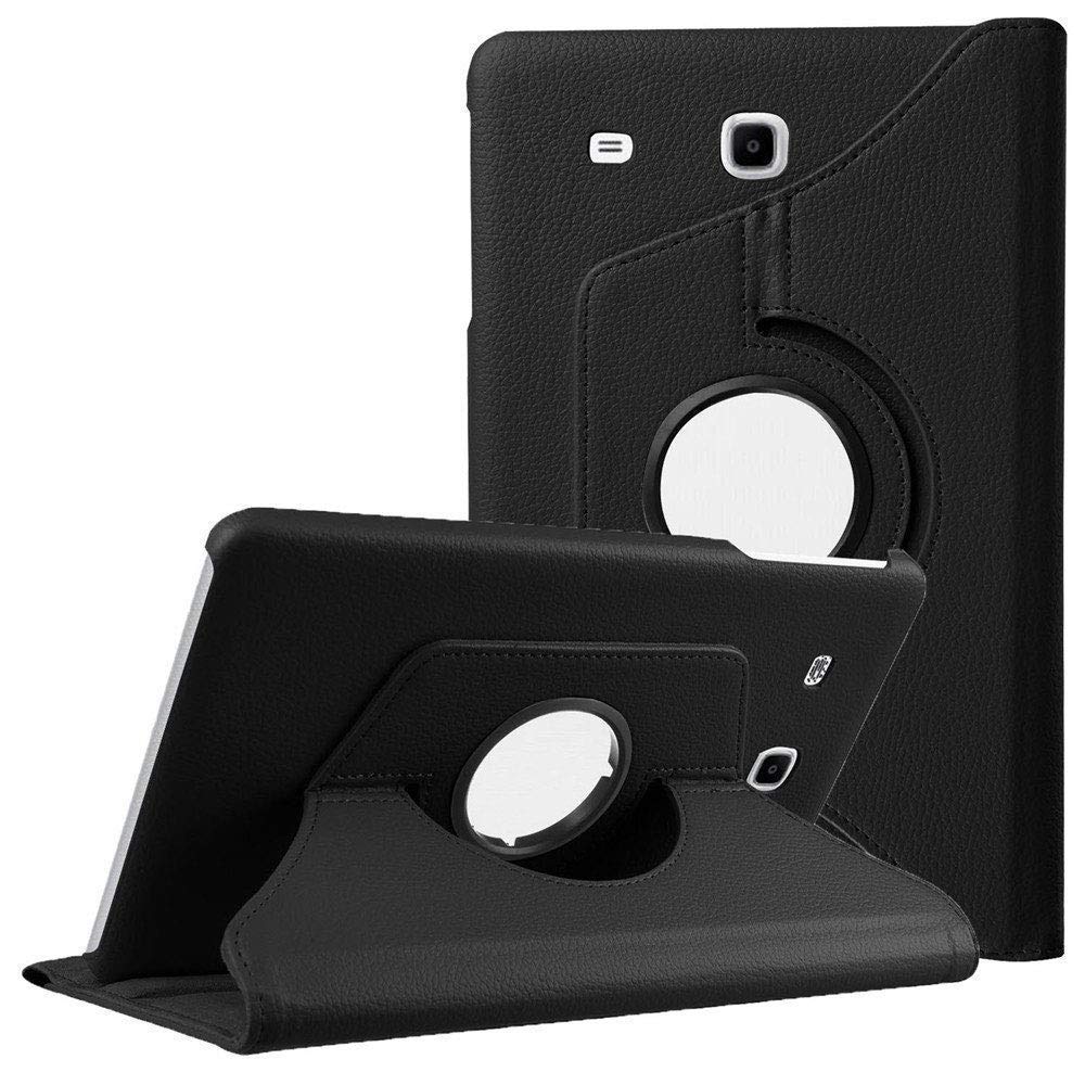 ST Creation Case Cover 360 Degrees PU Leather Rotating Stand Smart Flip Fashion Full Safety Case Cover for Galaxy Tab E (9.6 inch) SM- T560, T561,T565- (Black) (B07B7LMV4H) Amazon Price History, Amazon Price Tracker