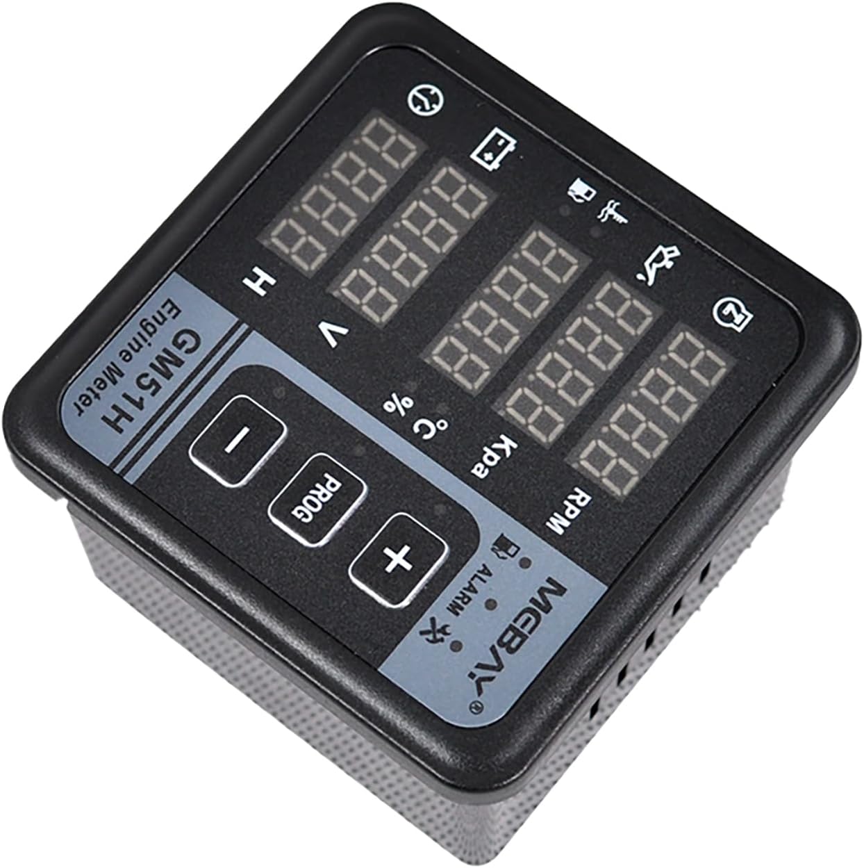 Original Mebay GM51HR Digital Engine Meter Tachometer Voltmeter Diesel Generator PMEP
