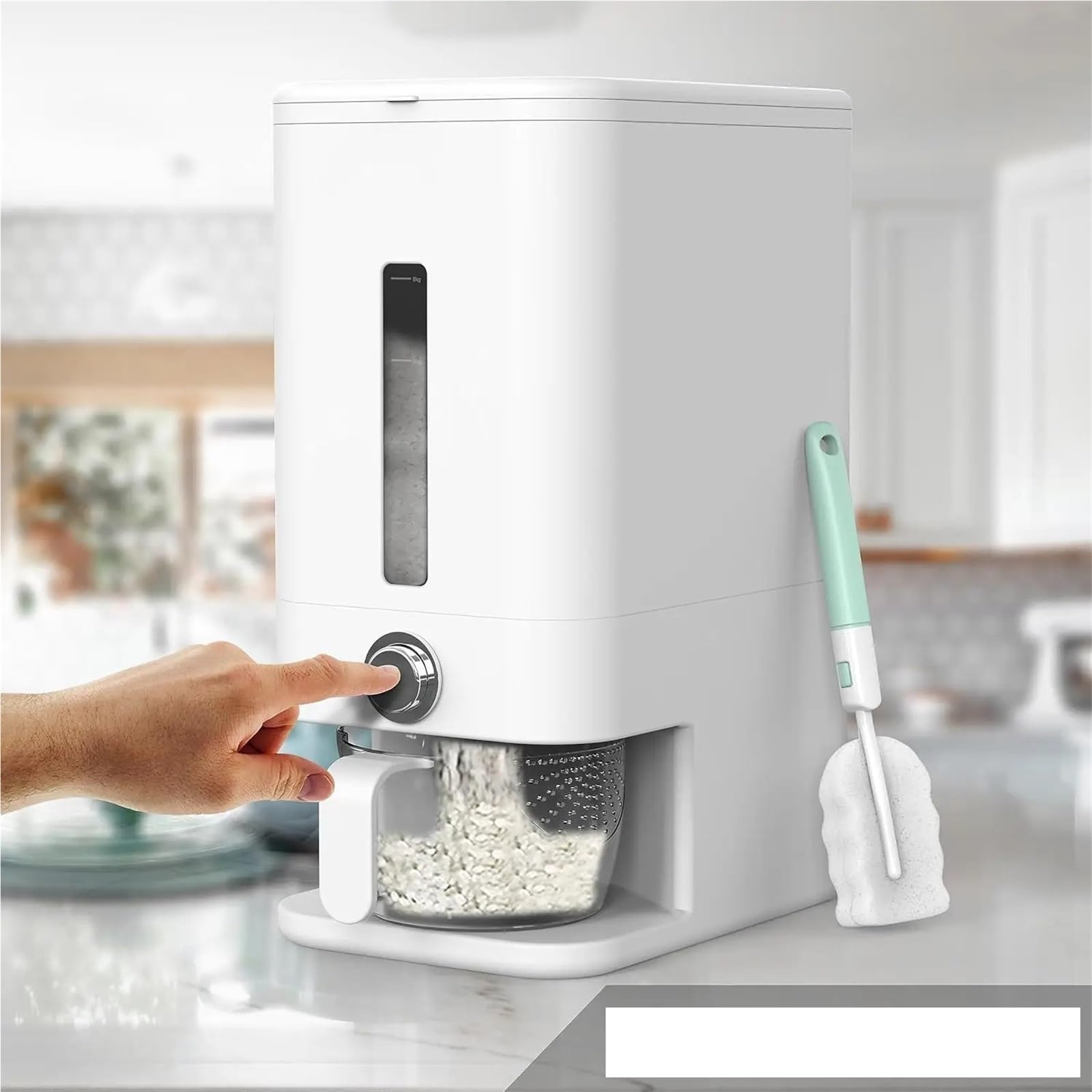 Contenitori for la conservazione dei cereali Dispenser Contenitore for riso for con contenitore for misurino dosatore facile da usare Per Cereali